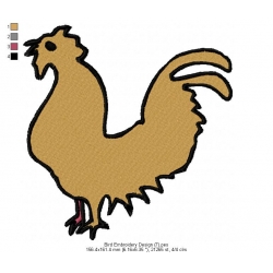 Bird Embroidery Design 7